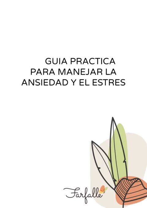 Portada: Guía práctica para manejar la ansiedad y el estrés