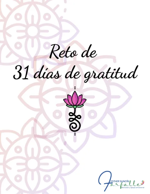 Portada: Reto de 31 días de gratitud
